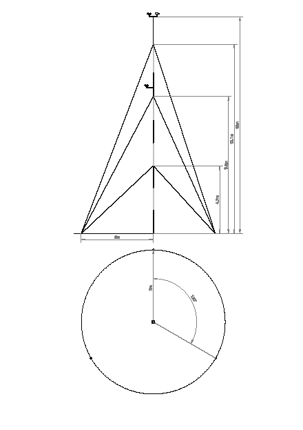 15m Short Mast